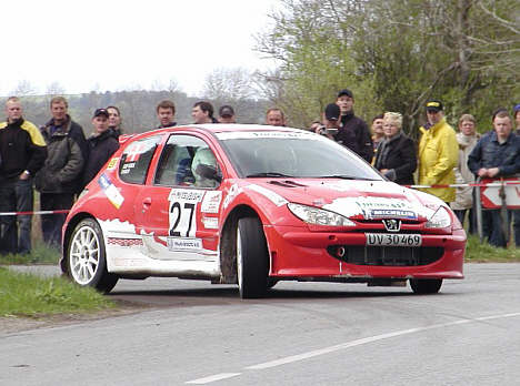Søren Hjelm er tilbage i BCA Rally 2005 med sin Peugeot 206 Super 1600. Den svenske vicemester, Jimmy Joge, stiller til start i en tilsvarende model.